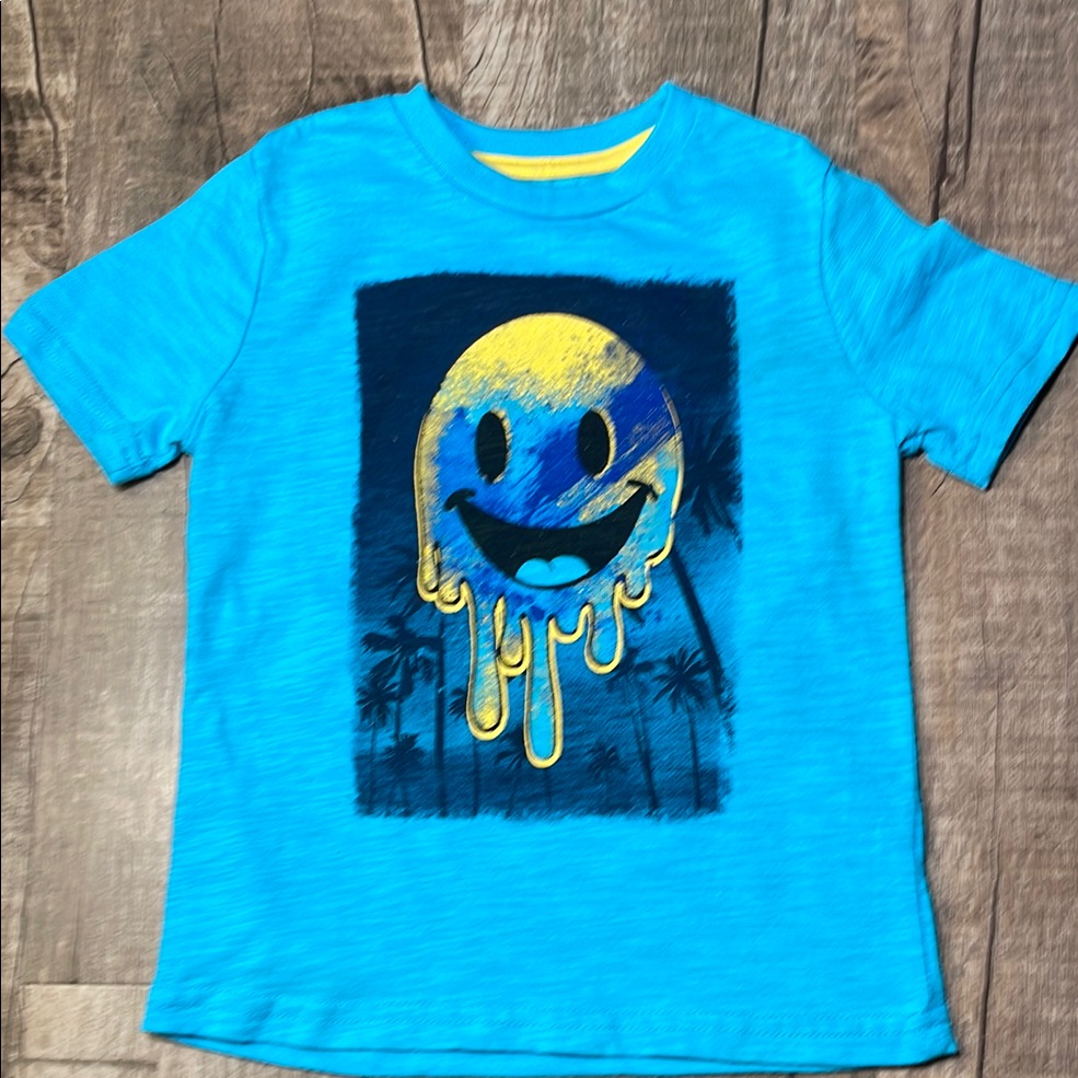 10/$10 Blue Smiley Face Kids T-Shirt